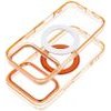 Case For Iphone 18 Pro / 17 Pro Frame Circle Stand Compatible With Magsafe Orange OEM
