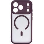 Case For Iphone 18 Pro / 17 Pro Full Matte Mag Cover Compatible With Magsafe Dark Cherry OEM