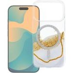 Case For Iphone 18 Pro / 17 Pro Golden Compatible With Magsafe White OEM