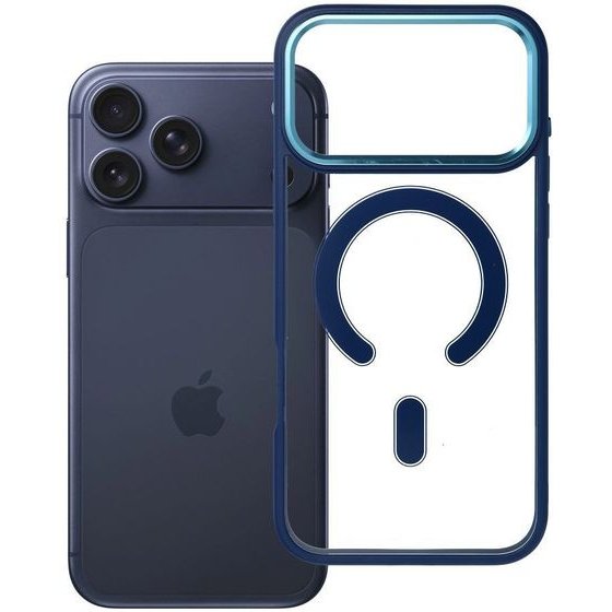 Case For Iphone 18 Pro Max / 17 Pro Max Color Edge Mag Cover Compatible With Magsafe Blue OEM