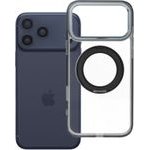 Case For Iphone 18 Pro Max / 17 Pro Max Frame Circle Stand Compatible With Magsafe Black OEM