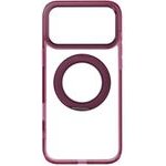 Case For Iphone 18 Pro Max / 17 Pro Max Frame Circle Stand Compatible With Magsafe Dark Cherry OEM