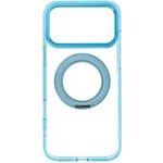 Case For Iphone 18 Pro Max / 17 Pro Max Frame Circle Stand Compatible With Magsafe Light Blue OEM