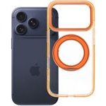 Case For Iphone 18 Pro Max / 17 Pro Max Frame Circle Stand Compatible With Magsafe Orange OEM