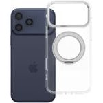 Case For Iphone 18 Pro Max / 17 Pro Max Frame Circle Stand Compatible With Magsafe Transparent OEM