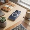 Case For Iphone 18 Pro Max / 17 Pro Max Frame Circle Stand Compatible With Magsafe Transparent OEM