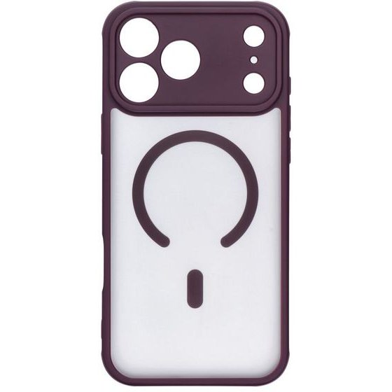 Case For Iphone 18 Pro Max / 17 Pro Max Full Matte Mag Cover Compatible With Magsafe Dark Cherry OEM