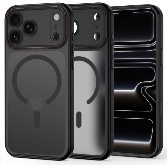 Tech-Protect Magcam Magsafe Iphone 17 Pro Max / 18 Pro Max Matte BLACK/RED