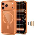 Tech-Protect Magone Magsafe Cc + Glass 2-Pack Iphone 17 Pro / 18 Pro Cosmic ORANGE/CLEAR