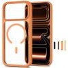 Tech-Protect Magone Magsafe Cc + Glass 2-Pack Iphone 17 Pro Max / 18 Pro Max Cosmic ORANGE/CLEAR