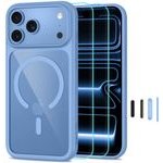 Tech-Protect Magone Magsafe Cc + Glass 2-Pack Iphone 17 Pro Max / 18 Pro Max Light BLUE/CLEAR