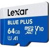 LEXAR ����� Microsd 3.0 64 Gb - (LMSBLPL064G-BNANG)
