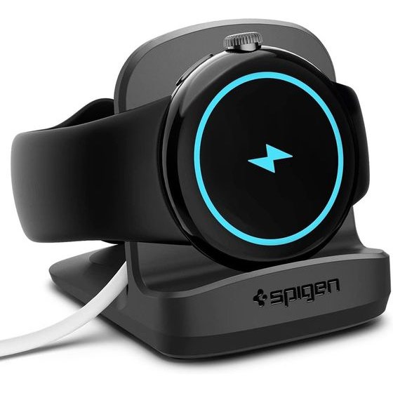 Spigen - Google Pixel Watch Charger Stand S354 - For Google Pixel Watch 1, Scratch-Free Tpu - Black - (AMP05796)