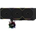 Lian Li Hydroshift Ii LCD-C 360 Rgb Tl Flex Fan Black - Aio Cpu Liquid Cooler With Tl Rgb Fans - (G89.GHS2LCD36TFB.00)