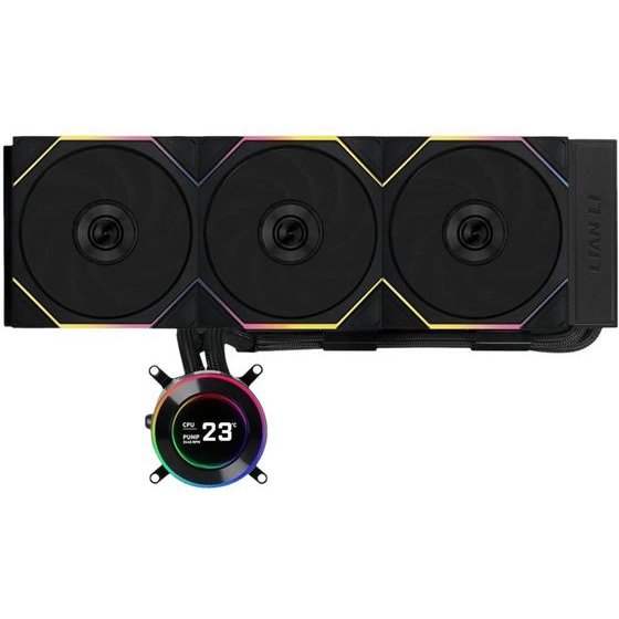 Lian Li Hydroshift Ii LCD-C 360 Rgb Tl Flex Fan Black - Aio Cpu Liquid Cooler With Tl Rgb Fans - (G89.GHS2LCD36TFB.00)