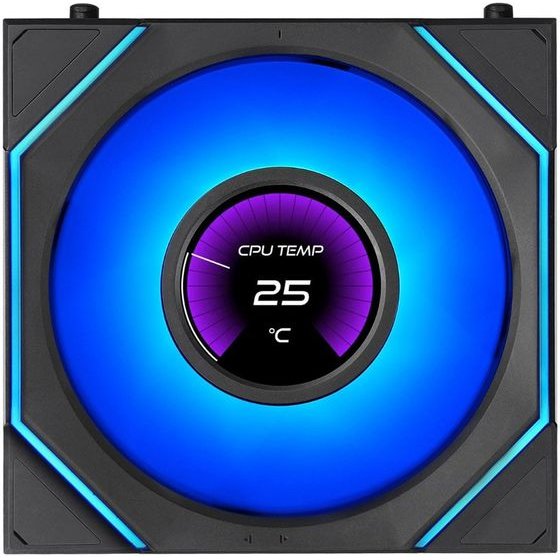 Lian Li Uni Fan Sl Inf Lcd Flex - Black - Wireless 120 (1pc) Case Fan - No Controller Included - (G9F.12SLIND1F1B.00)