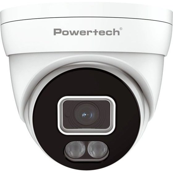 Powertech �������� ������ Cctv �� ��������� & Full Color ����������, 8MP, 2.8mm, IP67 - (PT-1586)