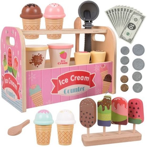 Kruzzel Wooden ice cream parlor - (19446-0)