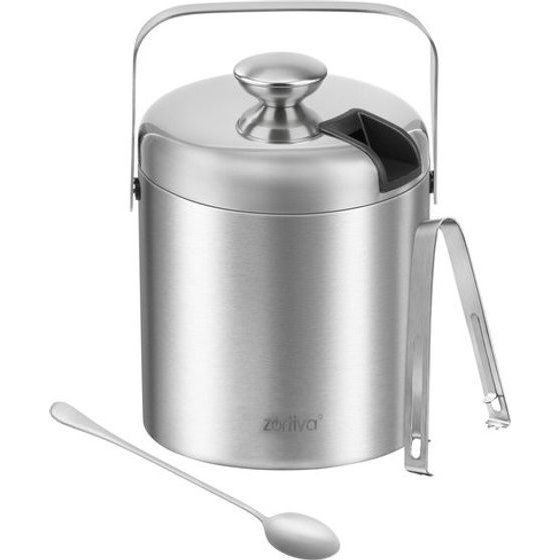 Zortiva Ice Bucket - Tongs + Spoon - (19447-0)