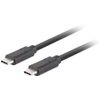 Lanberg Cable USB-C M/M 3.2 Gen 2 0.5M PD100W - (CA-CMCM-32CU-0005-BK)