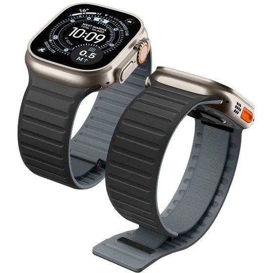 Spigen Athlex Air M Apple Watch 8 / 9 / 10 / 11 / Se / Ultra (44 / 45 / 46 / 49 MM) Active BLACK/Grey - (AMP11535)