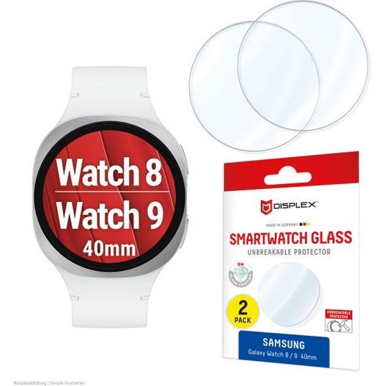 Displex Smartglass For Samsung Galaxy Watch 8 / 9 40mm (2pack) - (02208)