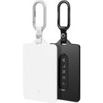 Spigen - (2 Pack) Card Holder (ACP11405) - For Tesla Key, Universal, With 2x Carabiner, 4x Protective Film - White / Black - (ACP11405;TO243)