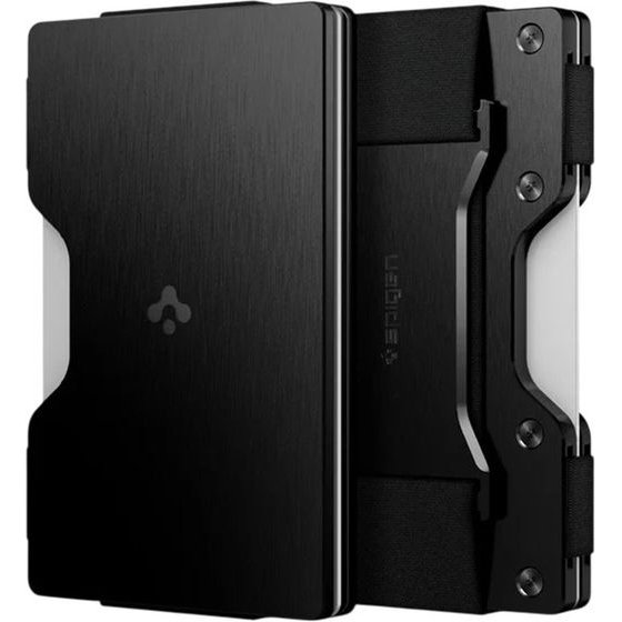 Spigen - Universal Card Holder Wallet S - Rfid Blocking, Secure Up To 12 Cards, Premium Aluminum - Black - (AMP02898)