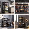 HOME USE ��������� ������� �� 5 �����, 90x40x183cm, burned wood - (HUH-0261)
