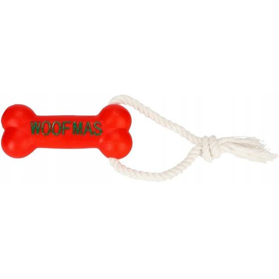 Paka Zwierzaka Rope With Bone Woofmas - Dog Toy - 13 cm