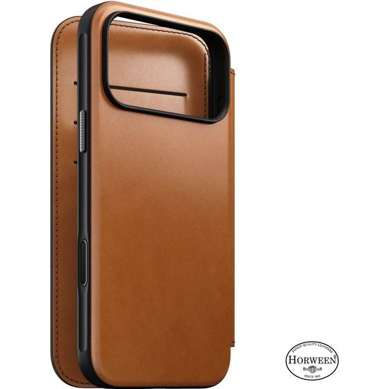 Nomad Modern Leather Folio, Saddle (Horween) - Iphone 18 Pro Max/17 Pro Max - (114761118R8R)