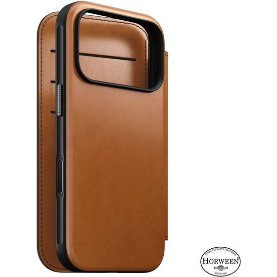 Nomad Modern Leather Folio, Saddle (Horween) - Iphone 18 Pro/17 Pro - (114759118R8R)