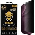 Idol 1991 Privacy Antispy Tempered Glass Iphone 18 Pro 6.3in 9H 0.25mm Semi Curved Full Glue BLACK