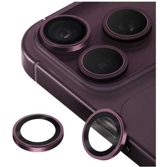 UNIQ Optix Prime Camera Lens Protector For Iphone 18 Pro / Iphone 18 Pro Max Burgundy - (UNIQ-IP6.3P-6.9P(2026)-PLENSBRGC)