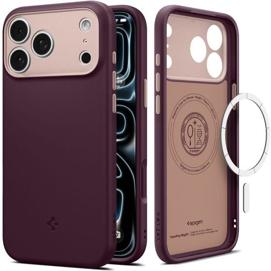 Spigen Nano Pop Magsafe Iphone 17 Pro / 18 Pro Burgundy Bean - (ACS12179)