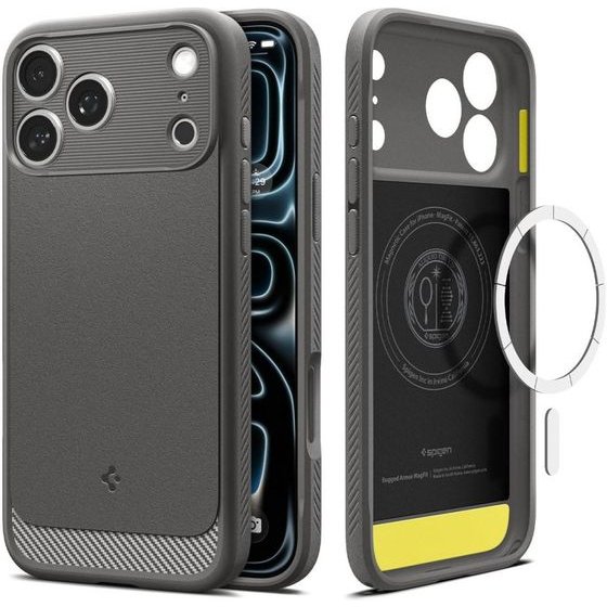 Spigen Rugged Armor Magsafe Iphone 17 Pro Max / 18 Pro Max Grey - (ACS12110)