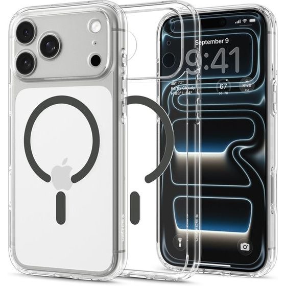 Spigen Ultra Hybrid Magsafe Iphone 17 Pro / 18 Pro CLEAR/Graphite - (ACS12156)