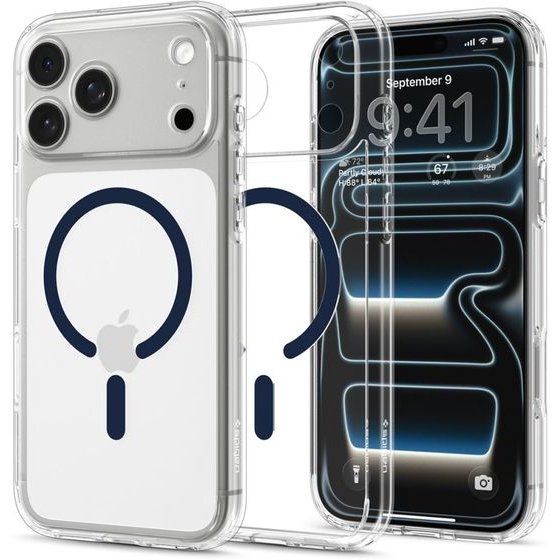 Spigen Ultra Hybrid Magsafe Iphone 17 Pro Max / 18 Pro Max CLEAR/Deep Blue - (ACS12121)