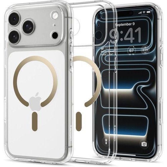 Spigen Ultra Hybrid Magsafe Iphone 17 Pro Max / 18 Pro Max CLEAR/Gold - (ACS12120)