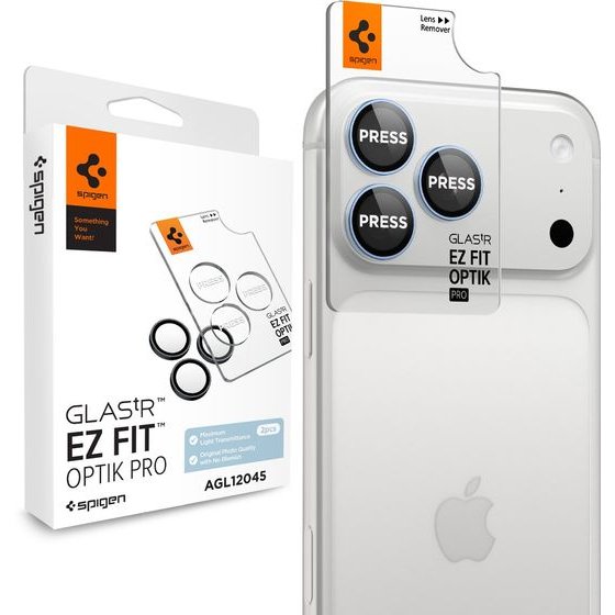 Spigen Glass Tr Ez Fit Optik Pro 2 Pack, Light Blue - Iphone 18 Pro Max/18 Pro - (AGL12045)