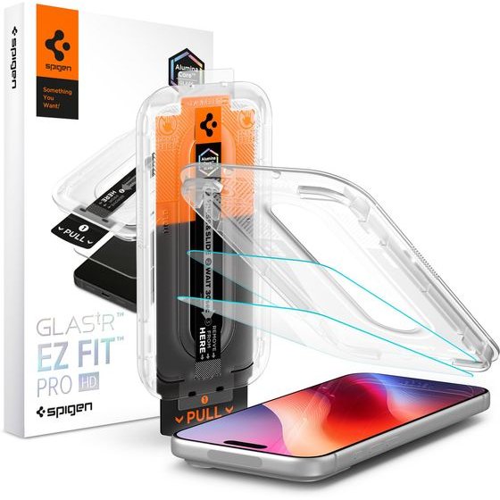 Spigen Glass Tr Ez Fit Pro Hd 2 Pack - Iphone 18 Pro/17 Pro/17/16 Pro - (AGL12047)