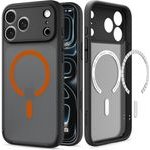 Spigen Ultra Hybrid MagSafe, Frost Black Orange - Iphone 18 Pro Max/17 Pro Max - (ACS12125)