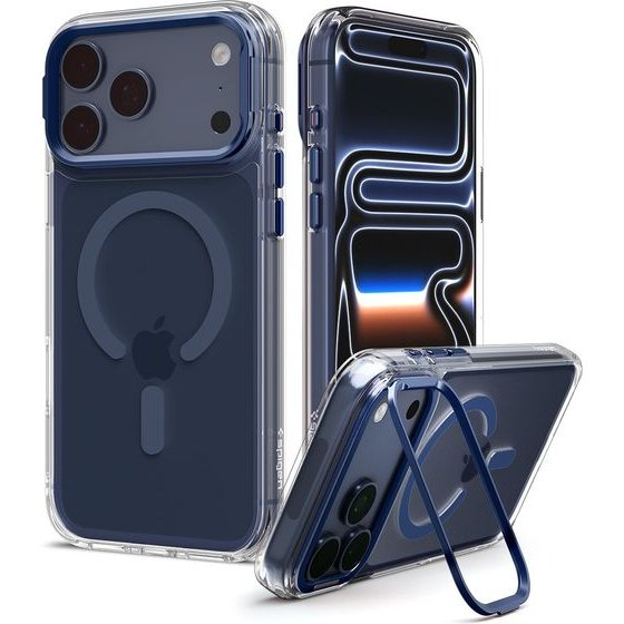 Spigen Ultra Hybrid Optik S MagSafe, Clear Deep Blue - Iphone 18 Pro/17 Pro - (ACS11922)