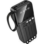 Borofone Power Bank 20000mAh �� 4 ������� �������� ��� 4 ����� USB-C USB-A Lightning Micro-Usb ��� Led ������� ��������� ����� - (BJ76A)