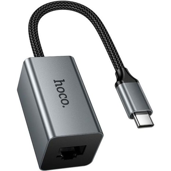 Hoco ���������� USB-C �� RJ45 Otg 10/100MBps 15cm ���� - (UA48)