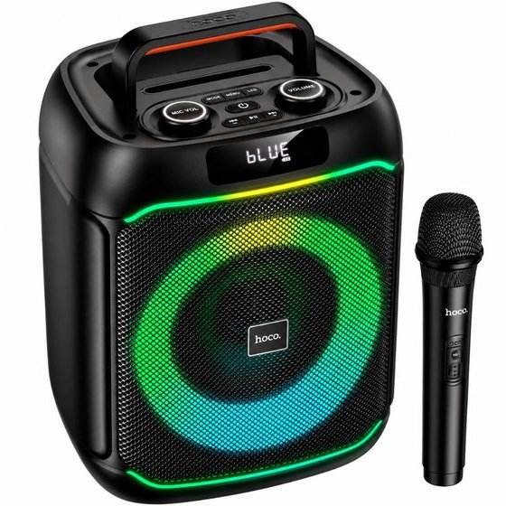 Hoco Exclusive ������ ����� Wireless Hoco. Hi-Fi v5.0 4000mAh 20W Aux Microsd Usb Fm �� 1 �������� ��������� ��� Rgb ������� - (DS72 Ship)