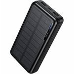 Hoco Power Bank 20000mAh 10W 1xUSB-C 2xUSB-A 1xMicrousb �� Solar Panel ����� - (J176A Honorifico)