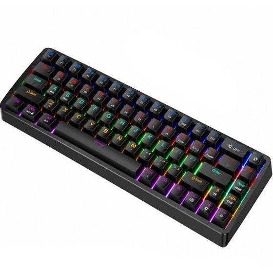 Hoco ��������� Gaming �������� ������������ 68 �������� Rgb ������� ��� ������� USB-C 1.5m - (GM703 Rico)