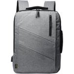 NSP N105 Smart Travel 2��1 ������ ������/BACKPACK-������������ �� ���� Laptop 16in/20L ��� ��������� ������ Oxford 300D GREY