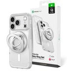 AmazingThing Titan Pro Lens Ring Set Case For Iphone 18 Pro Max With Camera Cover And Magnetic Ring Compatible With Magsafe - Clear - (IP18XTRCL)